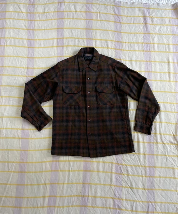 Vintage M 1960s Pendleton Board Shirt 