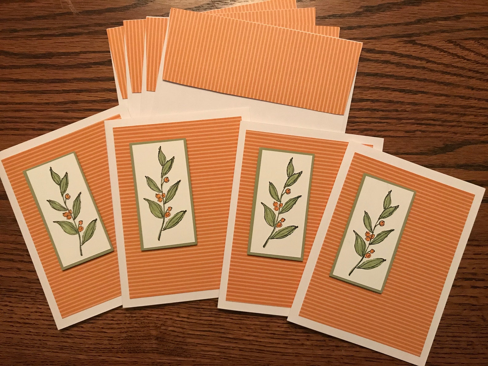 Set of 4 Blank Note Cards With Matching Envelopes. Available Etsy