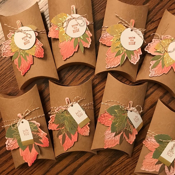 Set of 8 autumn treat holders.