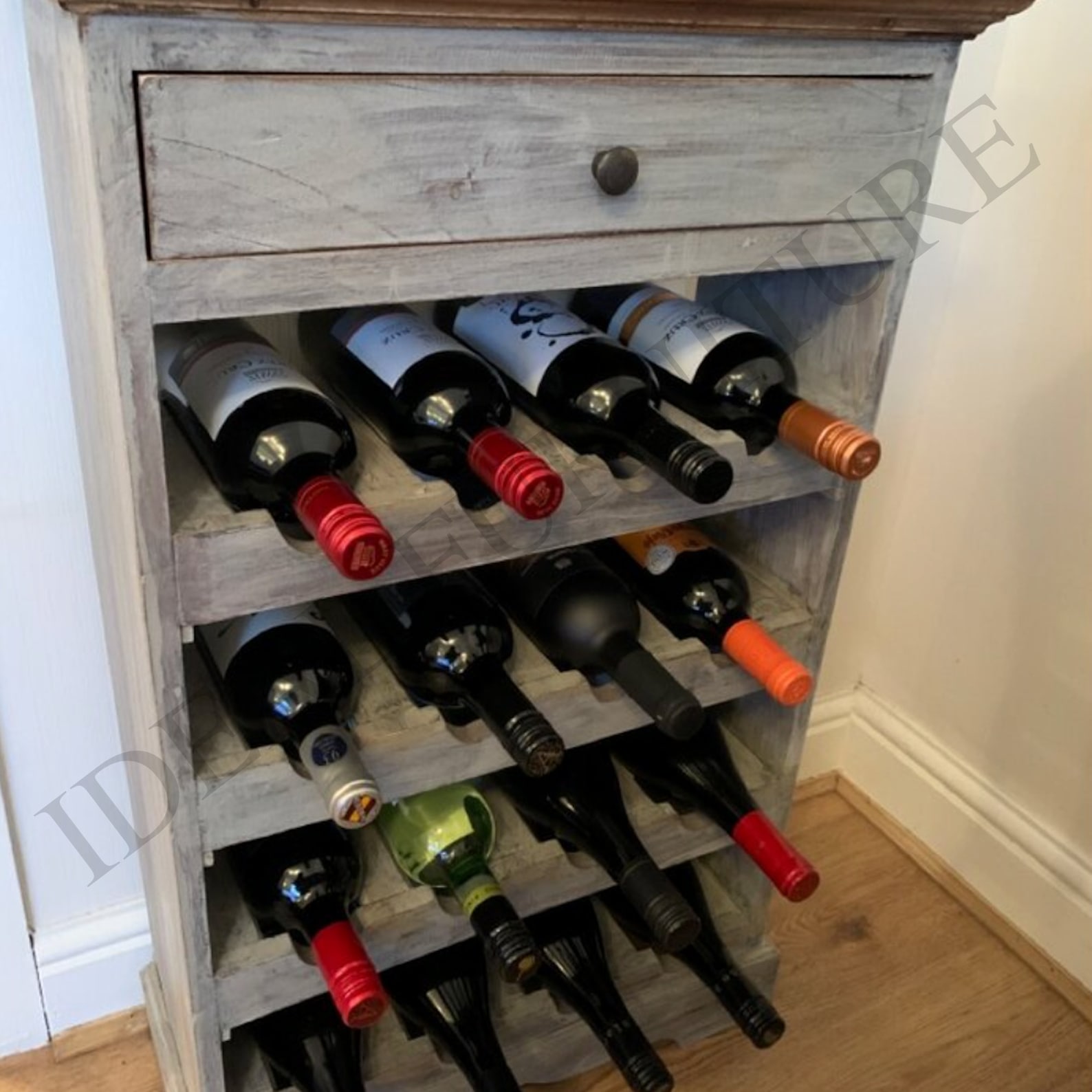 Antique Wooden Wine Rack Reclaimed Vintage Storage Unit Etsy