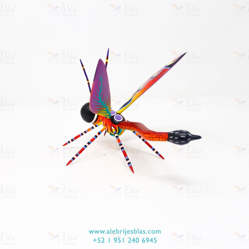 Wood Carving Art Alebrije Lib\u00e9lula I