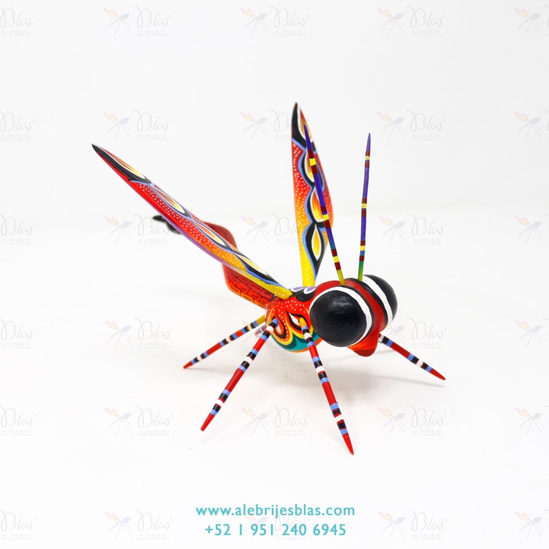 Wood Carving Art Alebrije Lib\u00e9lula I