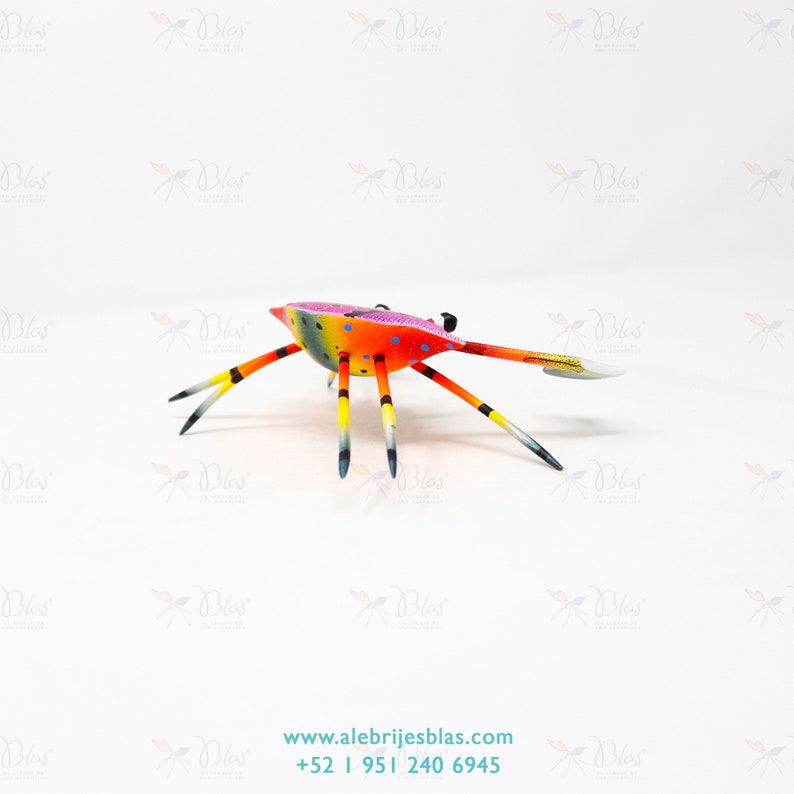 Alebrije Cangrejo II Talla de Madera Artesanal