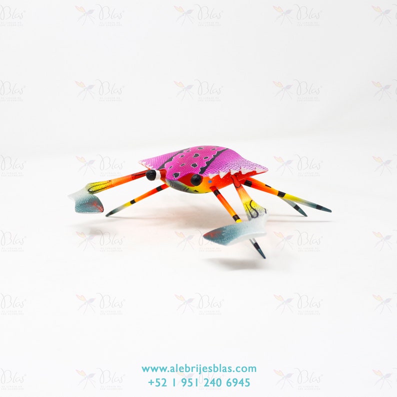 Alebrije Cangrejo II Talla de Madera Artesanal