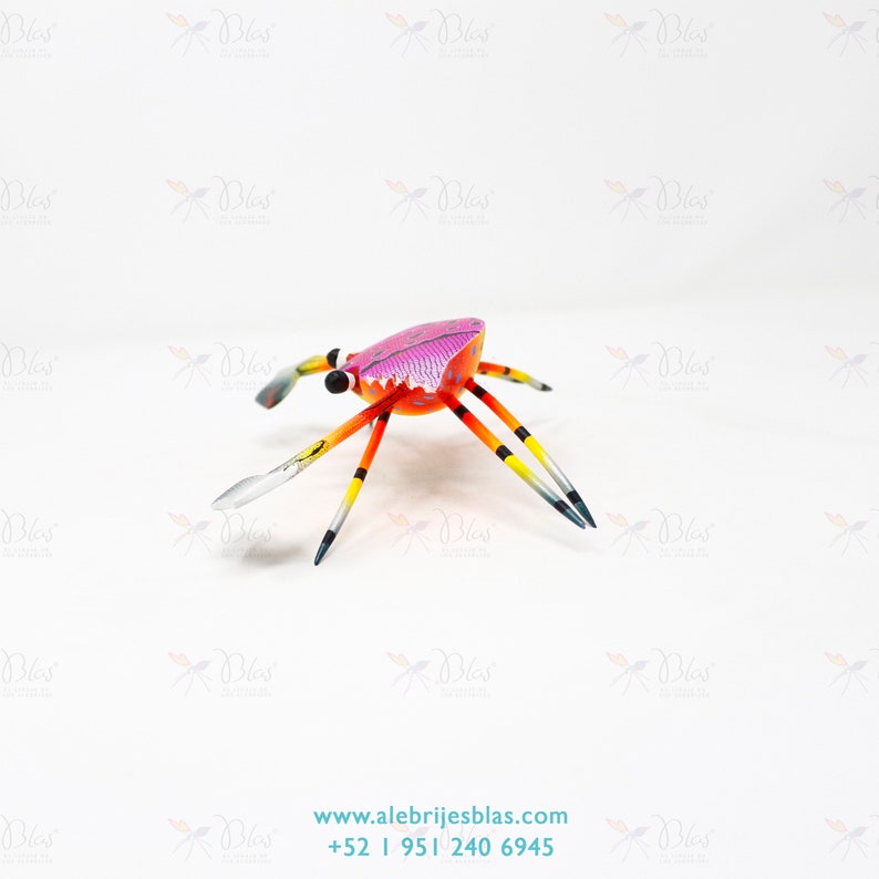 Alebrije Cangrejo II Talla de Madera Artesanal