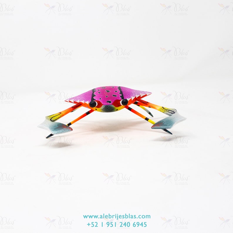 Alebrije Cangrejo II Talla de Madera Artesanal