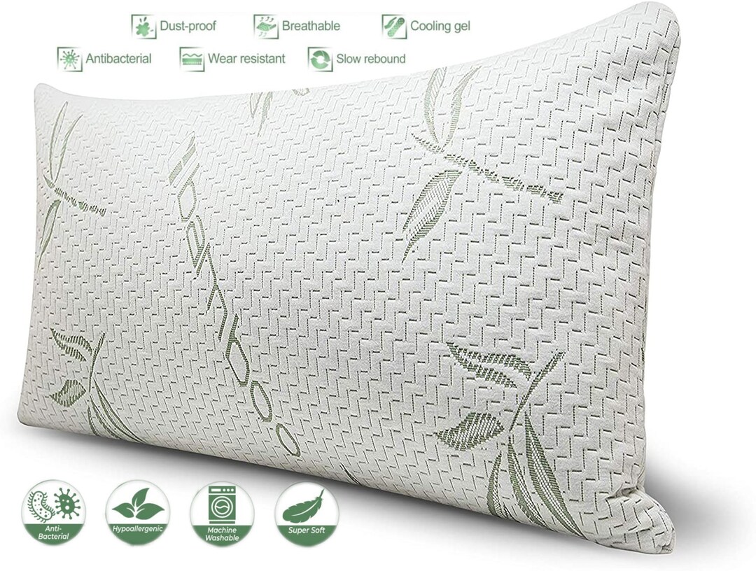 Luxury Bamboo Bed Pillow Ultimate Comfort and Support Hypoallergenic