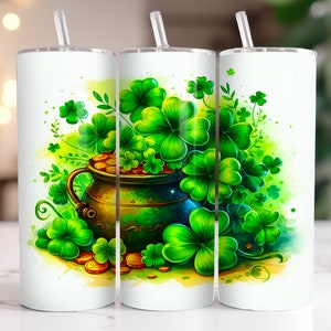 St Patricks Day Tumbler PNG | Seamless St Patricks Day Tumbler Wrap | St Patricks Day png | Seamless Shamrock Tumbler sublimation