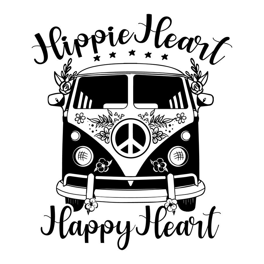 Download Hippie Heart Happy Heart Vintage Svg For Cricut Svg Designs Etsy