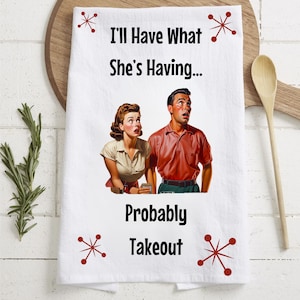 Kitchen Towel Sublimation Designs | Funny Kitchen Towel PNG | Funny Kitchen Towels | Retro Kitchen Towel | Towel Sublimation Design