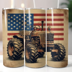 Farmer Sublimation Tumbler Design | Seamless Tractor Tumbler PNG | Farmer PNG | Instant Download | Tractor Sublimation | Farmer Tumbler Wrap
