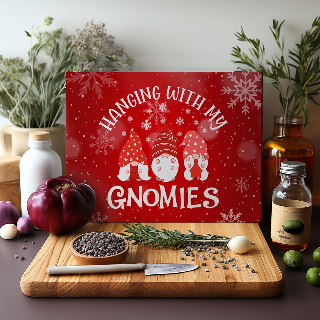 Cutting Board Sublimation Design Glass Cutting Board PNG Christmas Cutting Board PNG Christmas