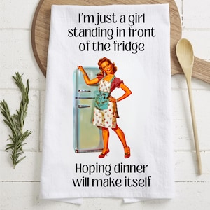 Funny Kitchen Towel Sublimation Designs | Vintage Tea Towel Sublimation Designs | Funny Retro Tea Towels | Funny Kitchen Towel