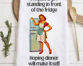 Funny Kitchen Towel Sublimation Designs | Vintage Tea Towel Sublimation Designs | Funny Retro Tea Towels | Funny Kitchen Towel
