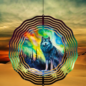 Wolf Wind Spinner Sublimation Designs | Wolf Wind Spinner PNG, Wind Spinner Sublimation Design, Wolf Wind Spinner Sublimation Template