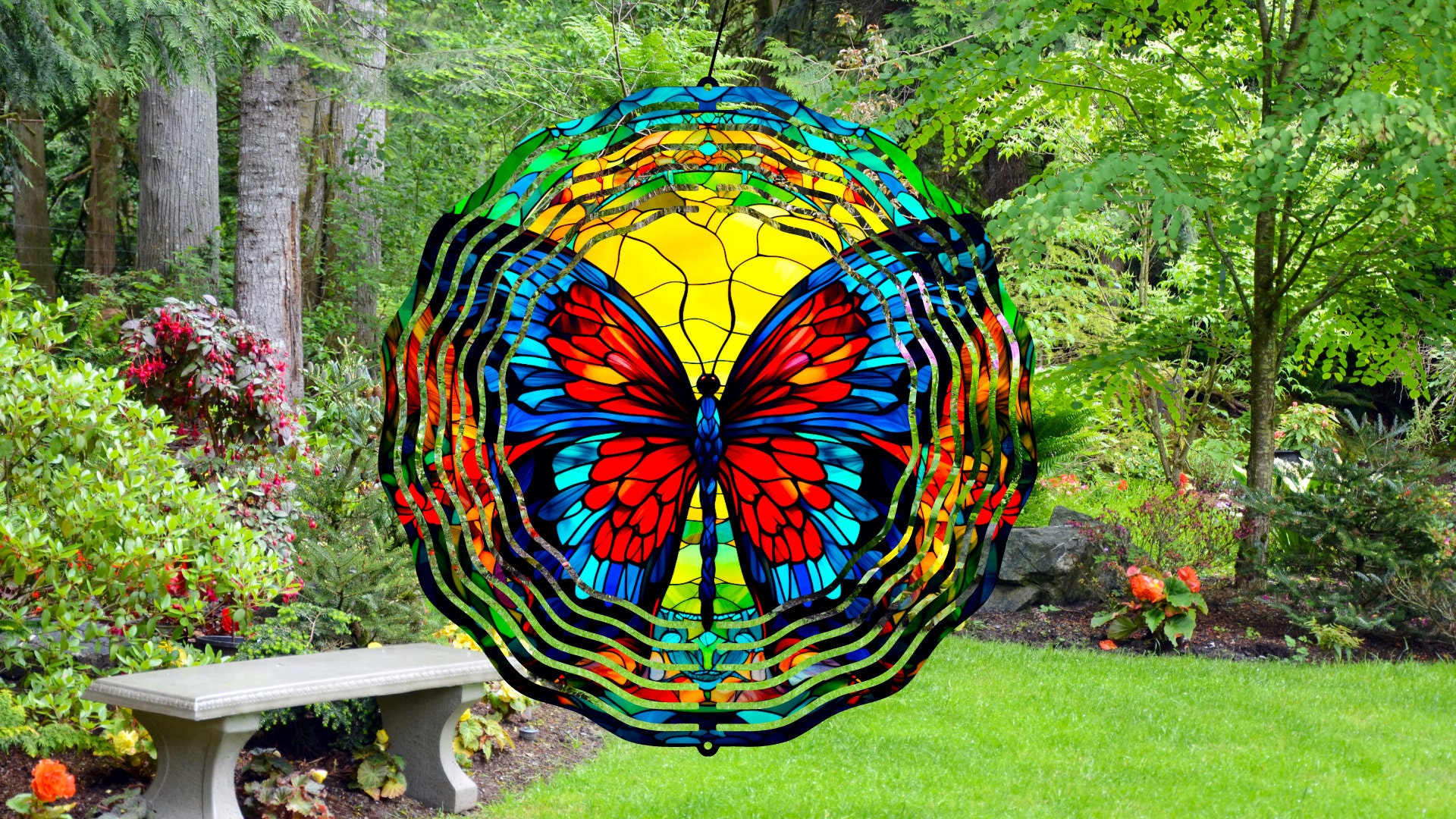 Butterfly Wind Sim Butterfly Wind Spinner PNG, Butterfly Wind Spinner Sublimation Design ...