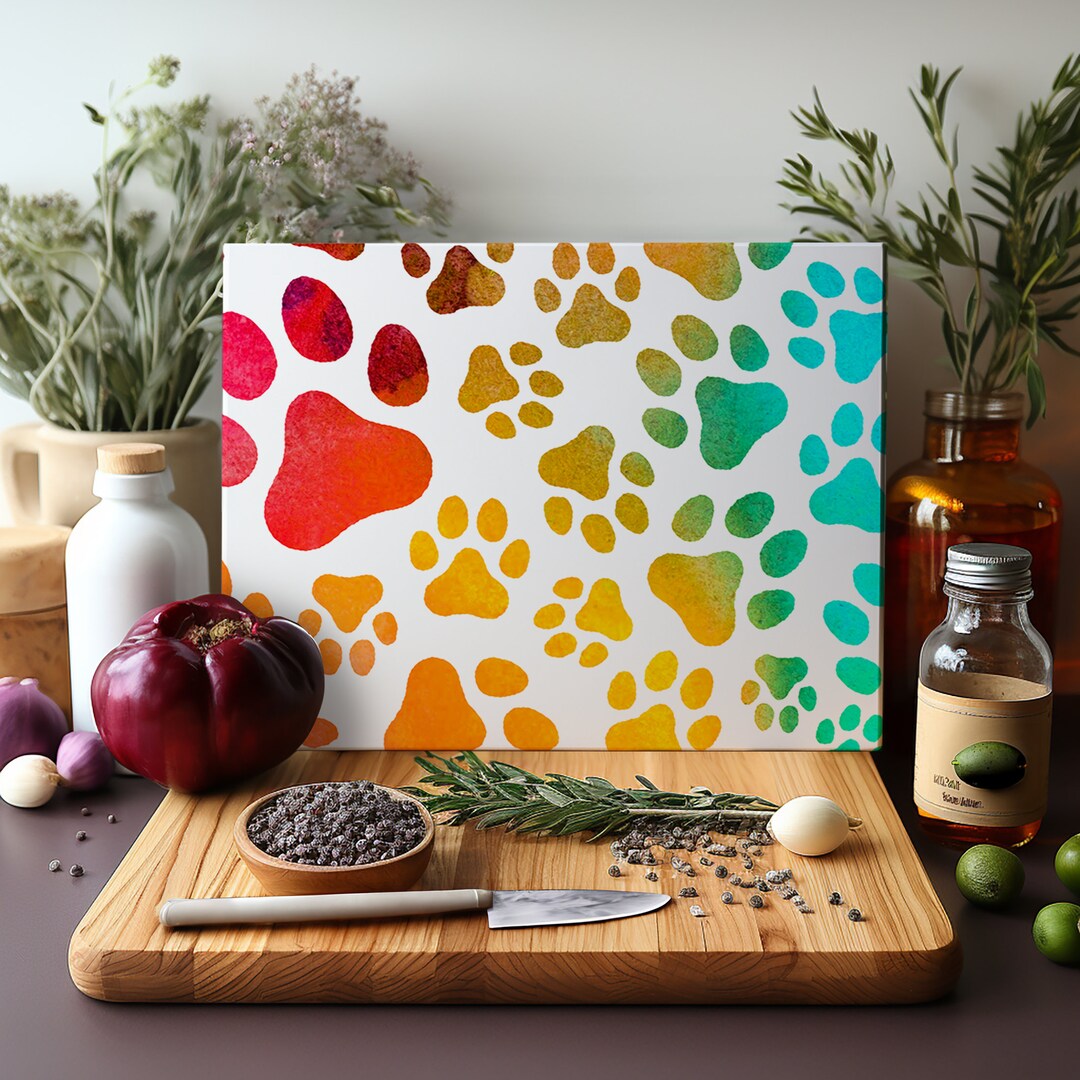 Cutting Board Sublimation Design Dog Lover Glass Cutting Etsy