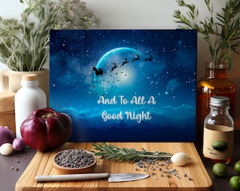Cutting Board Sublimation Design | Glass Cutting Board PNG | Christmas Cutting Board PNG | Christmas Gnomes Sublimation Cutting Board Design