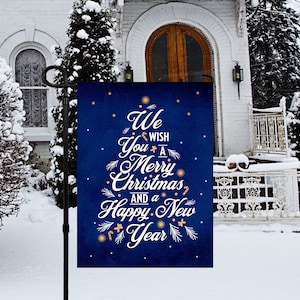 Weihnachtsgarten Flagge | Weihnachten Garten Flagge PNG | Weihnachten Sublimation Digital Download PNG | Weihnachten Yard Flagge PNG | Frohe Weihnachten