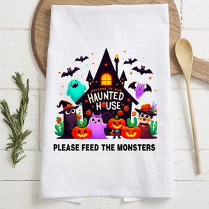 Halloween Kitchen Towel Sublimation Design | Halloween Tea Towel Sublimation Design | Halloween Tea Towels | Funny Kitchen Towel | Towel SVG