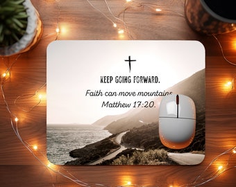 Christian Mouse Pad Design Christian PNG | Sublimation Square Round Rectangle | Bible Verse Mouse Pad Template | Christian Mouse Pad PNG