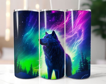 Wolf Skinny Tumbler Wrap | Wolf Sublimation | Wolf Design Wraps | Wolf Sublimation | 20 Oz Skinny Tumbler | Wolf Tumbler png