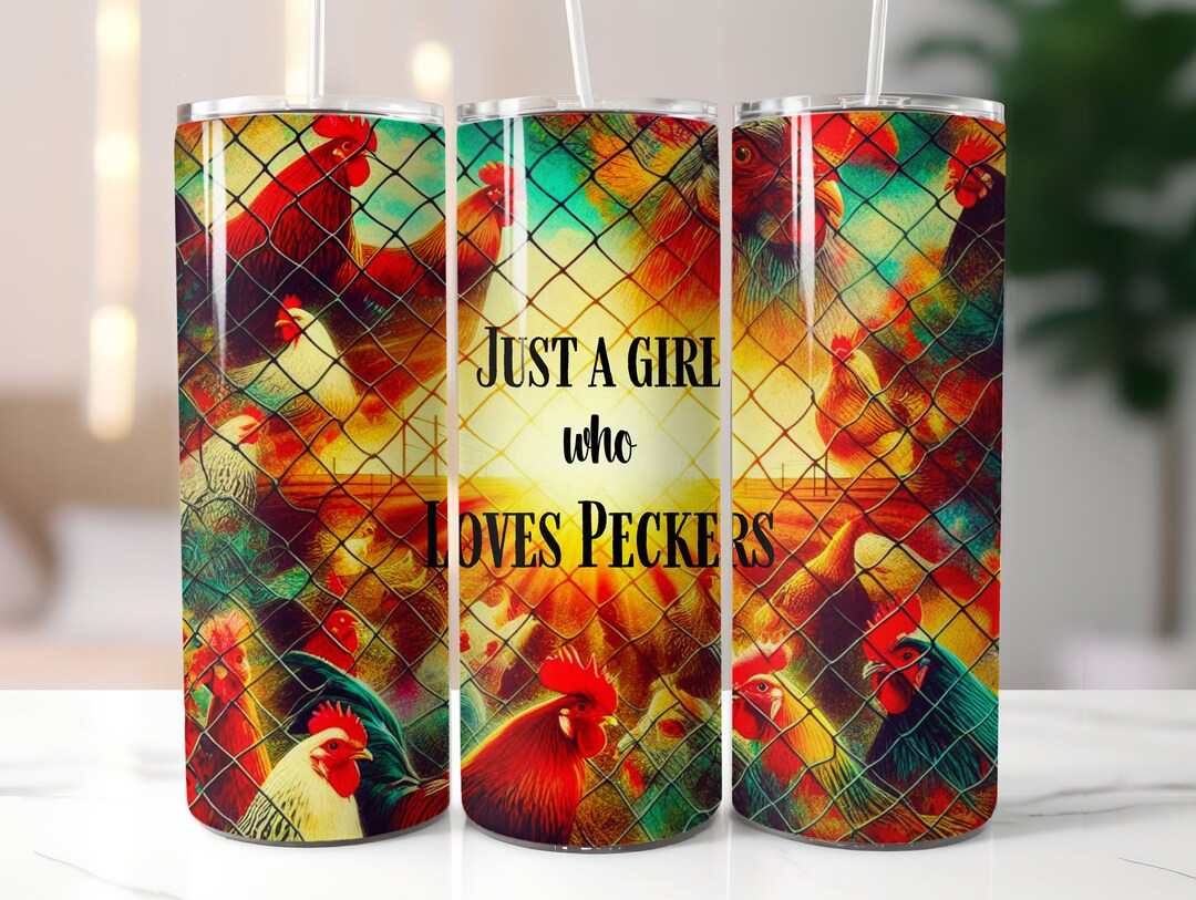 Chicken Skinny Tumbler Wrap | Seamless Chicken Sublimation Design ...