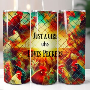 Chicken Skinny Tumbler Wrap | Seamless Chicken Sublimation Design | Farm Life Tumbler Wrap PNG | Chicken Lover PNG | Chicken PNG