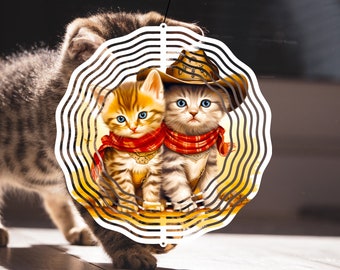 Cat Wind Spinner Sublimation Designs | Cat Wind Spinner Sublimation, Cat Spinner Sublimation Design, Cat Sublimation Template PNG