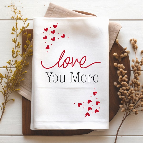 Valentines Kitchen Towel Sublimation | Love Valentine Tea Towel Sublimation | Valentines Tea Towel | Love Valentines Kitchen Towel