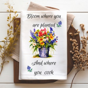 Country Kitchen Towel Sublimation Bundle | Kitchen Towel PNG Sublimation Design | Wildflower Kitchen Towel | Farmhouse Country Kitchen Towel