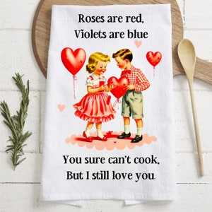 Valentines Kitchen Towel Sublimation | Valentine Kitchen Tea Towel Sublimation Designs | Valentines Tea Towels | Valentines Kitchen Towel