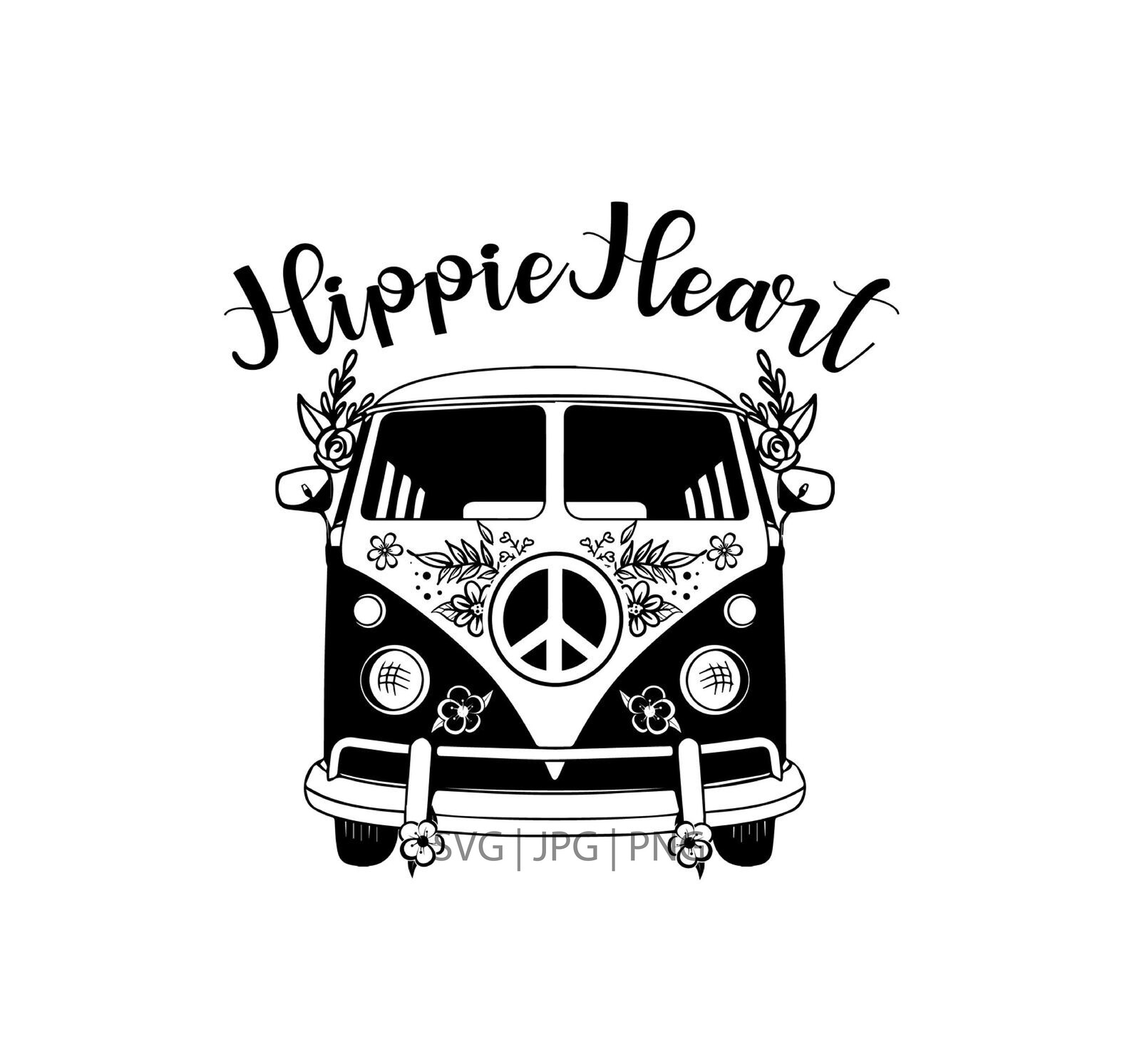 Hippy Soul Hippy Van Svg Vintage Svg for Cricut svg | Etsy