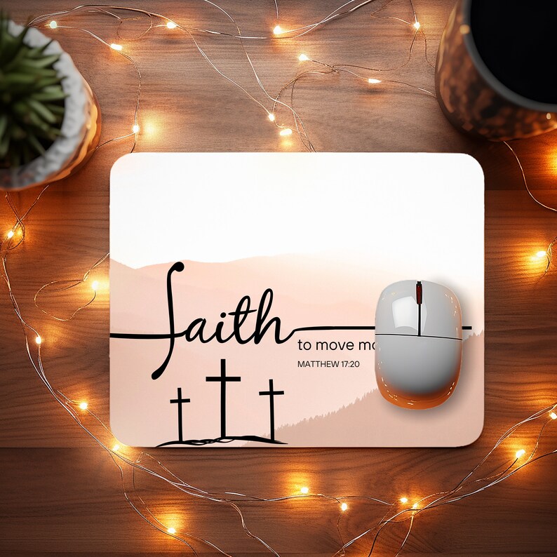 Christian Mouse Pad | PNG Bible Verse | Mouse Pad Sublimation Square ...