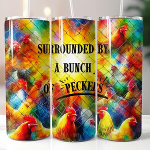 Chicken Skinny Tumbler Wrap | Seamless Chicken Sublimation Design | Farm Life Tumbler Wrap PNG | Chicken Lover PNG | Chicken PNG