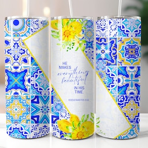 Bible Verse Sublimation Design: Seamless Christian 20 Oz Skinny Tumbler Sublimation Wrap | Bible Verse Tumbler Wraps | Bible Affirmation png