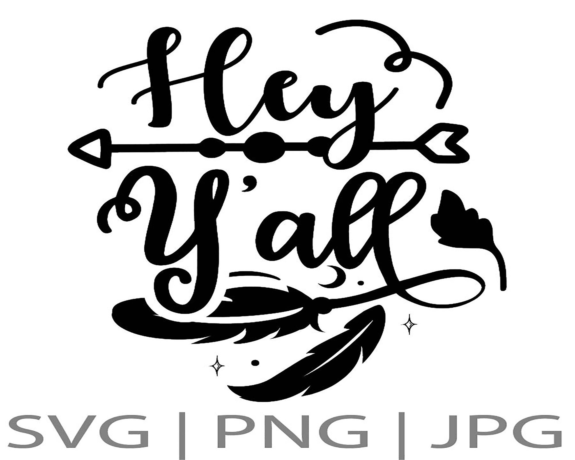 Hey Y'all SVG SVG Texas Shirt Svg for Cricut Western | Etsy