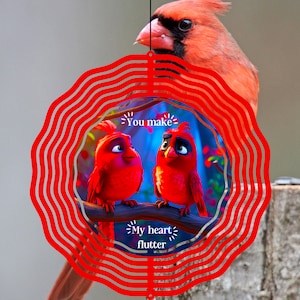 Red Cardinal Wind Spinner PNG, Cardinal Wind Spinner Sublimation Design, Cardinal Angels Wind Spinner Sublimation | Cardinal Angels Poem