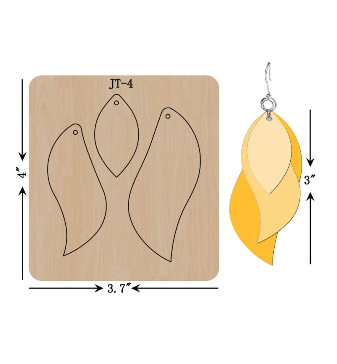 Leather Earring Cutting Die PRE ORDER JT1JT9 Etsy