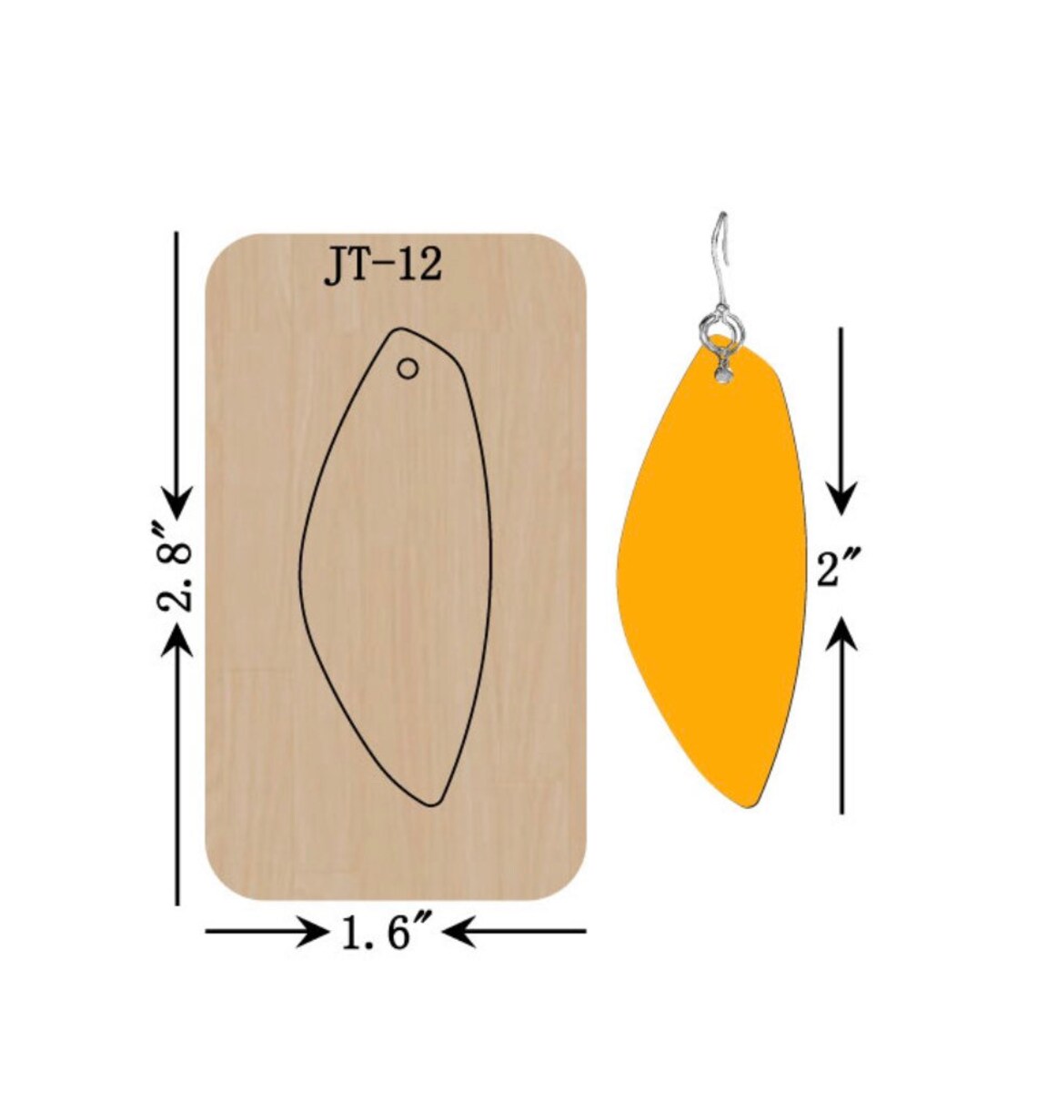 Leather Earring Cutting Die PRE ORDER JT10 JT18 Etsy