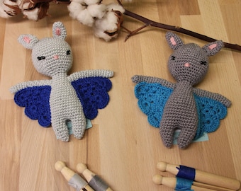 Crochet Bat, Crochet Bat, Children's Toy, Birthday Gift, Christening Gift