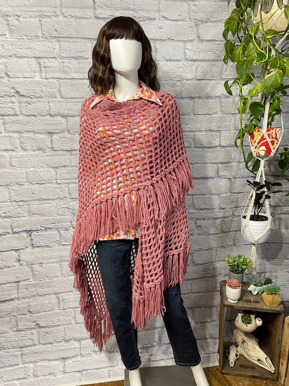 Incredible Custom Knit Vintage Shawl