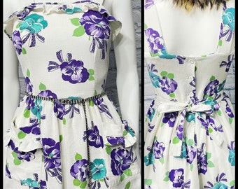 Vintage Tropical Sun Dress