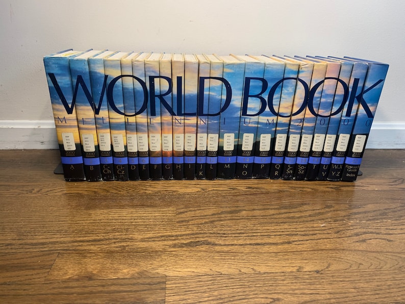 World Book Encyclopedia Millennium 2000 Complete 22 Volume Set Etsy