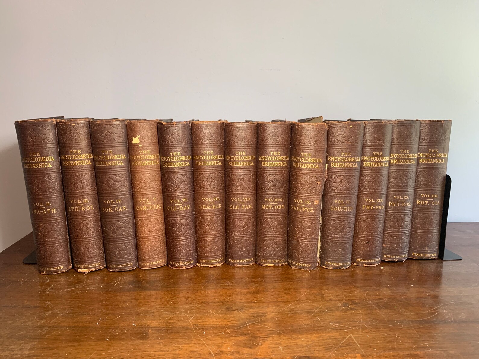 Ninth Edition Encyclopedia Britannica 13 Volume Lot 1878 Etsy