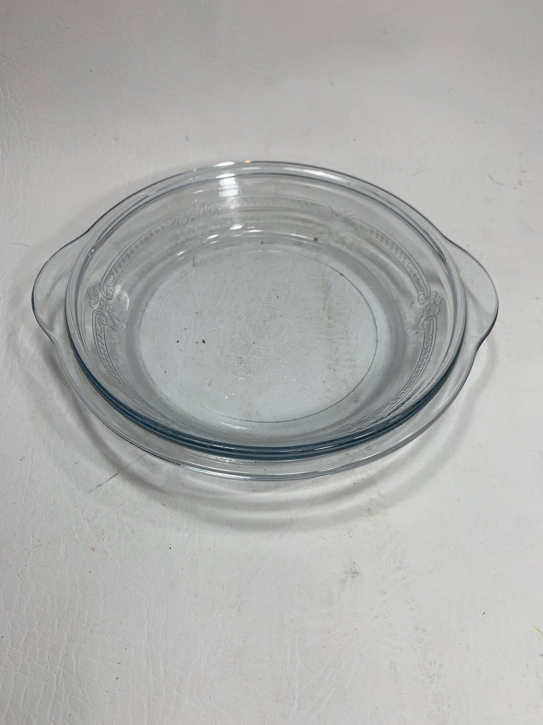 Vintage Fire King Clear Glass Pie Pan 81/2 Etsy Italia