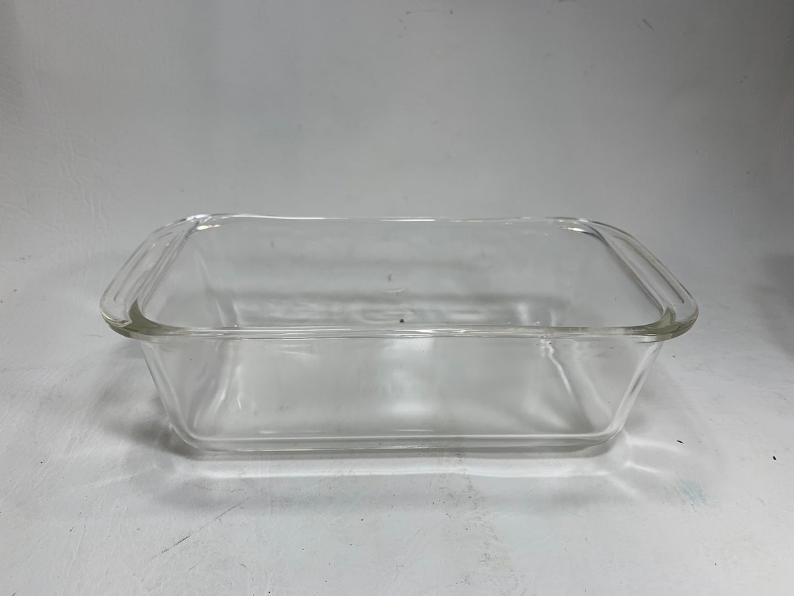 Vintage Pyrex Loaf Pan With Metal Teleflora Holder Etsy