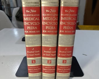 1974 The New Illustrated Medical Encyclopedia for Home Use | Complete 3‑Volume Set | Rothenberg, M.D.