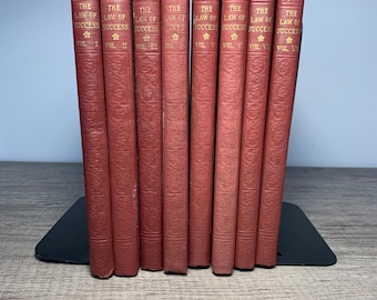 The Law of Success* by Napoleon Hill — 3rd Edition (1948) | Complete 8‑Volume Set | Excellent Condition | Rare Vintage Collection*