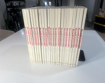 The World of Automobiles* (1974) — Complete Set | Excellent Condition | Vintage Illustrated Encyclopedia